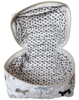 Ida Mae Quilted Travel Case in Meadow Herd Icon Linen