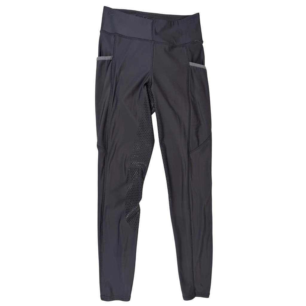Riding Sport Full Seat Tech Tights in Grey