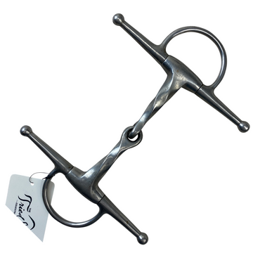 Full Cheek Slow Twist Snaffle Bit in Stainless Steel