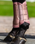 Equestrian Stockholm Mesh Brushing Boots in Midsummer Blush