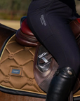 Equestrian Stockholm Jump Saddle Pad in Golden Brass