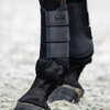 Equestrian Stockholm Mesh Brushing Boots in All Black