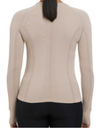 LeMieux 'Britney' Seamless Long Sleeve Shirt in Almond 