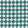 Essex Classics 'Luna II' Show Shirt in White/Teal Geometric
