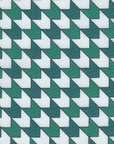 Essex Classics 'Luna II' Show Shirt in White/Teal Geometric