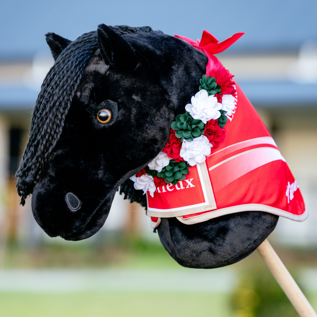 LeMieux Hobby Horse Flower Sash in Red