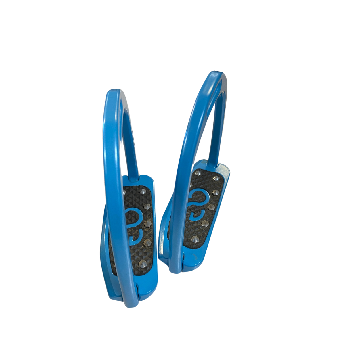 American Equus "Sport" English Spike Slim Stirrups in Light Blue