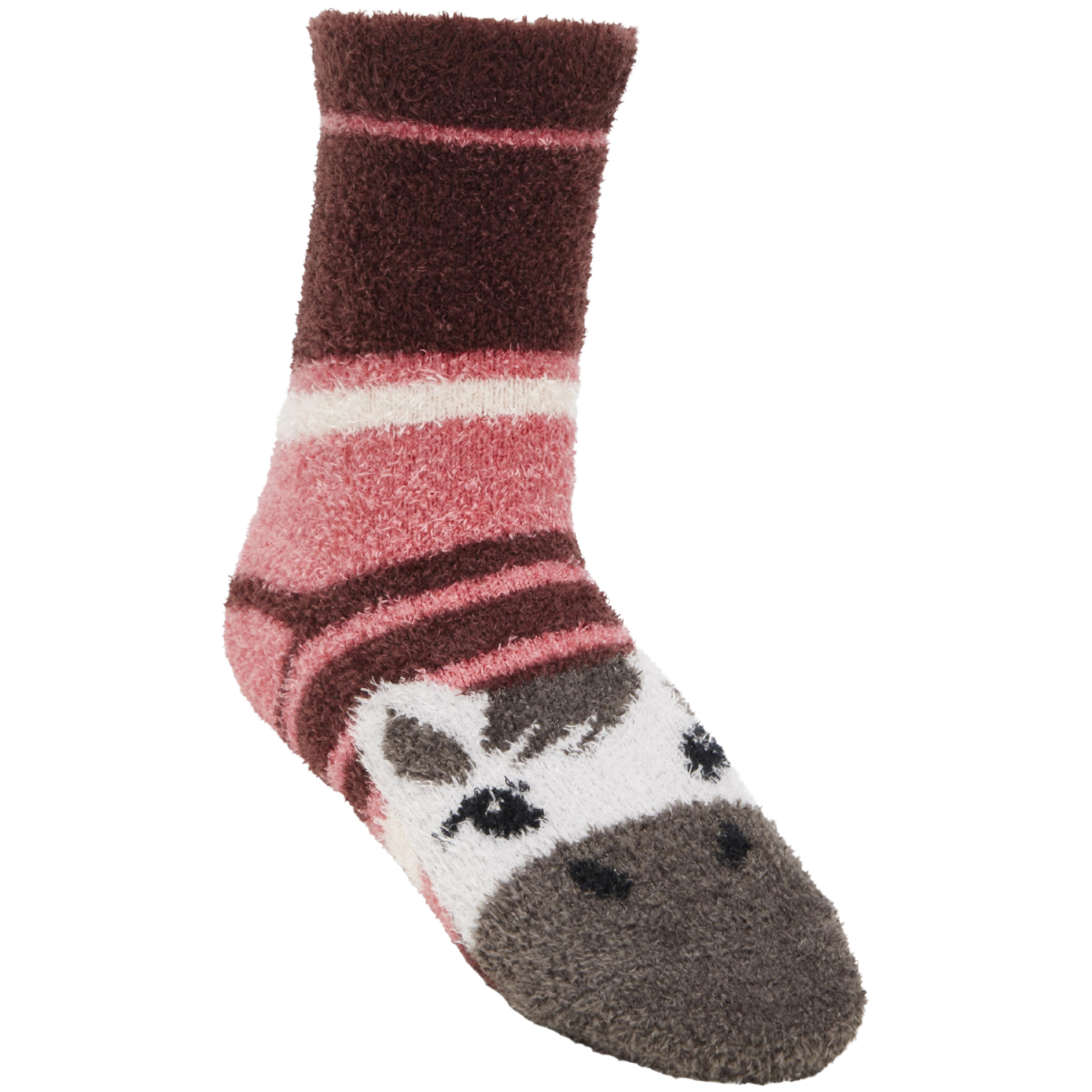 LeMieux 'Mini Fluffy Character' Socks in Andalusian Pony Cranberry
