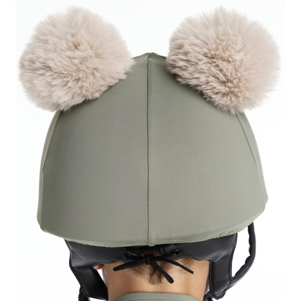 LeMieux Mini 'Double Pom' Hat Silk in Rosemary