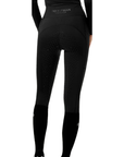Equestrian Stockholm 'Movement' Dressage Riding Tights in All Black 