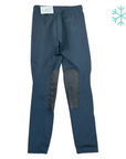 Back of Kerrits 'Fleece Lite' Riding Tights in Blue Houndstooth - Children's XS