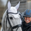 LeMieux Crystal Ear Bonnet in White