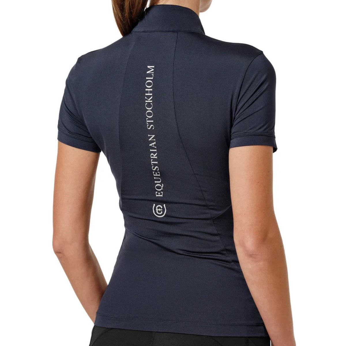Equestrian Stockholm 'Air Breeze' Short Sleeve Sunshirt in Midnight Blue