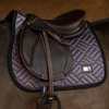 Equestrian Stockholm Modern Jump Saddle Pad in Dark Violet