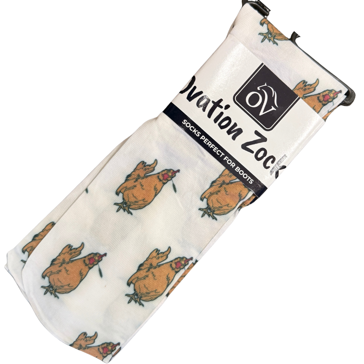 Ovation Zocks Boot Socks in Funky Chickens