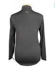 Back of Horze 'Emily' Fleece Training Shirt in Black