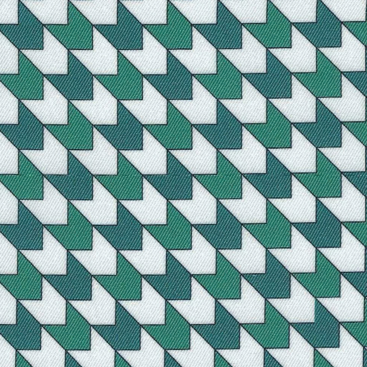 Essex Classics 'Luna II' Show Shirt in White/Teal Geometric