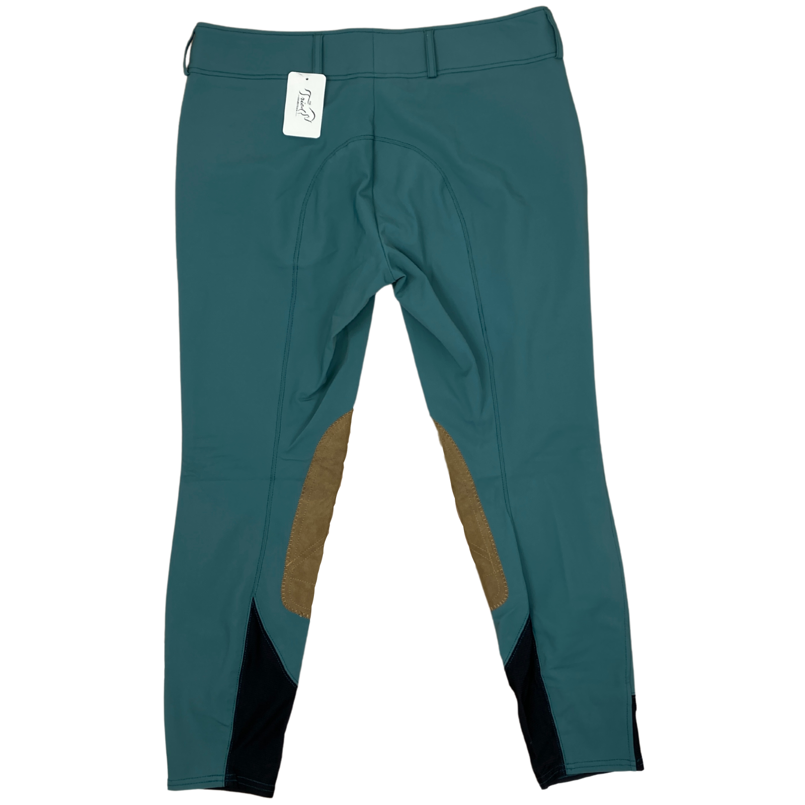 Back of RJ Classics 'Gulf' Knee Patch Breeches in Seaweed - Women's 32R