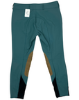 Back of RJ Classics 'Gulf' Knee Patch Breeches in Seaweed - Women's 32R