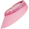 EquiVisor 'Glitz' Sun Visor in Pink/Pink Glitter Band