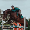 Equestrian Stockholm Jump Saddle Pad in Emerald 