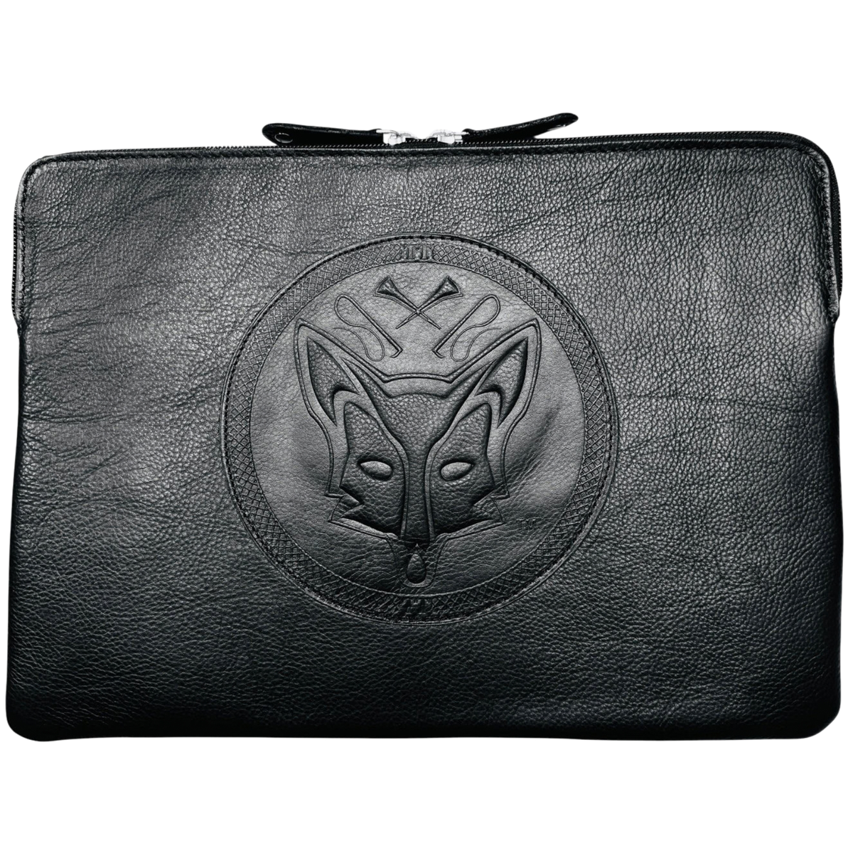 Tucker Tweed Fox Hunting Laptop Sleeve in Black