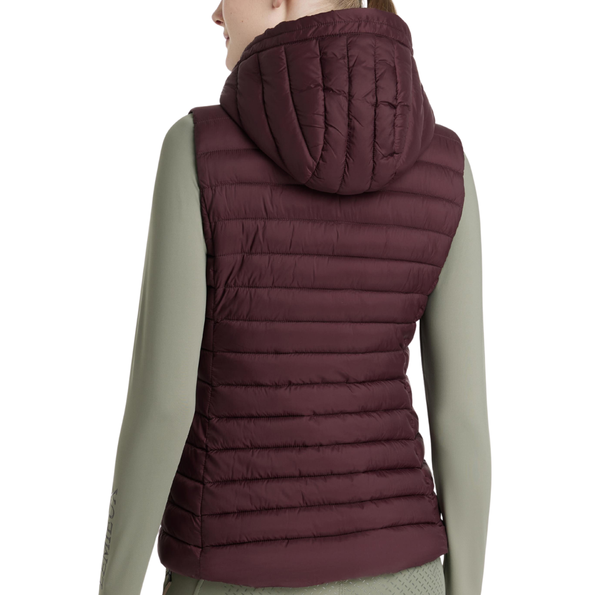 LeMieux 'Rose' Hooded Vest in Damson