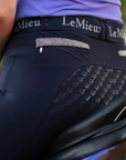 LeMieux 'Dynamique' Silicone Full Seat Breeches in Navy - Women's UK 16 (US 32)