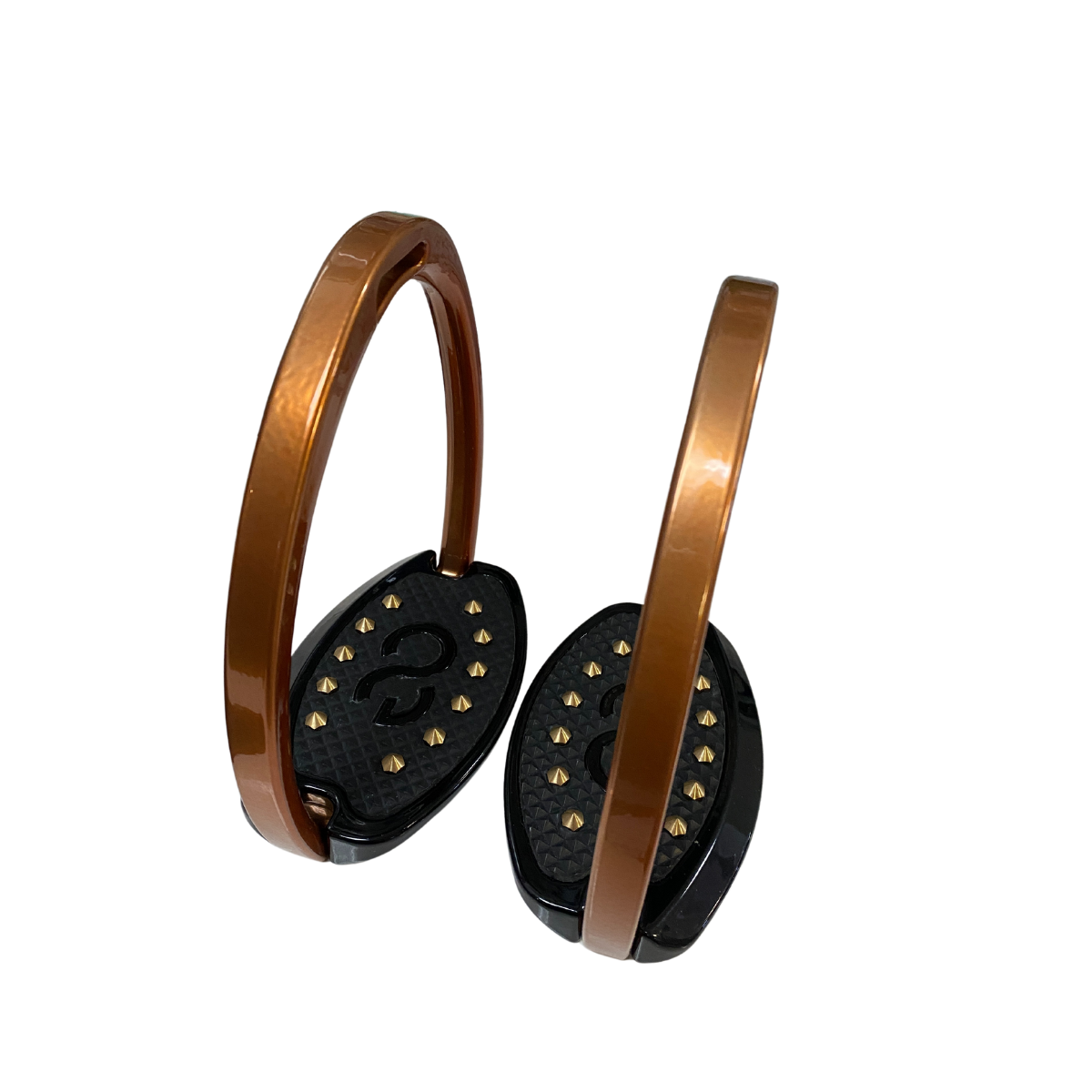 American Equus "Elite" English Spike Stirrups  in Copper/Black