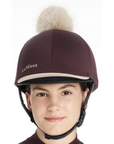 LeMieux 'Classique' Pom Hat Silk in Damson