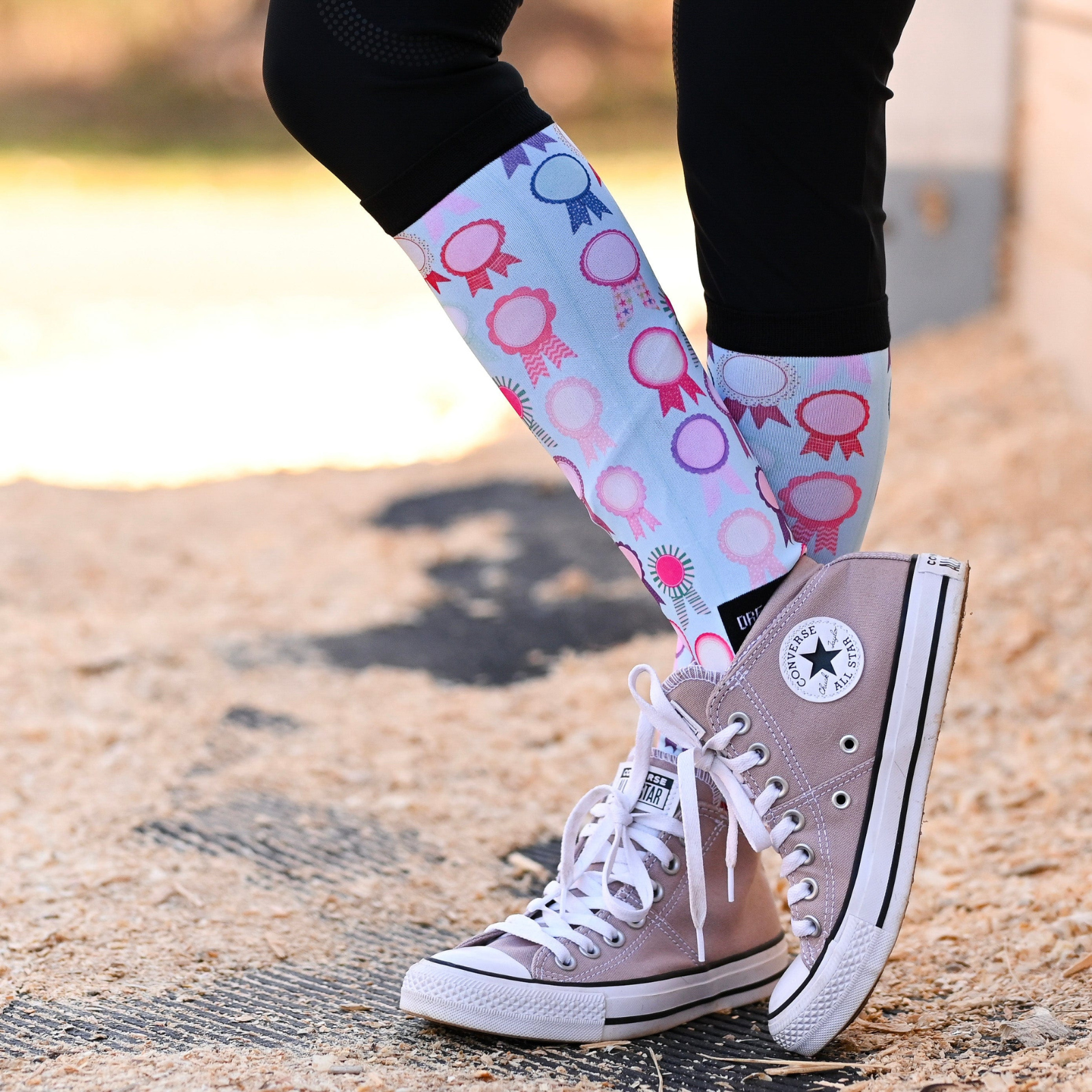 Dreamers &amp; Schemers Boot Socks in Vintage Ribbons