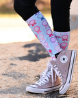 Dreamers &amp; Schemers Boot Socks in Vintage Ribbons