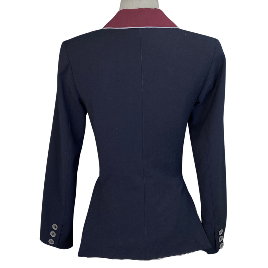 Winston Equestrian Classic Competition Coat in Navy/ Burgundy