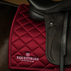 Equestrian Stockholm Dressage Saddle Pad in Line Bordeaux