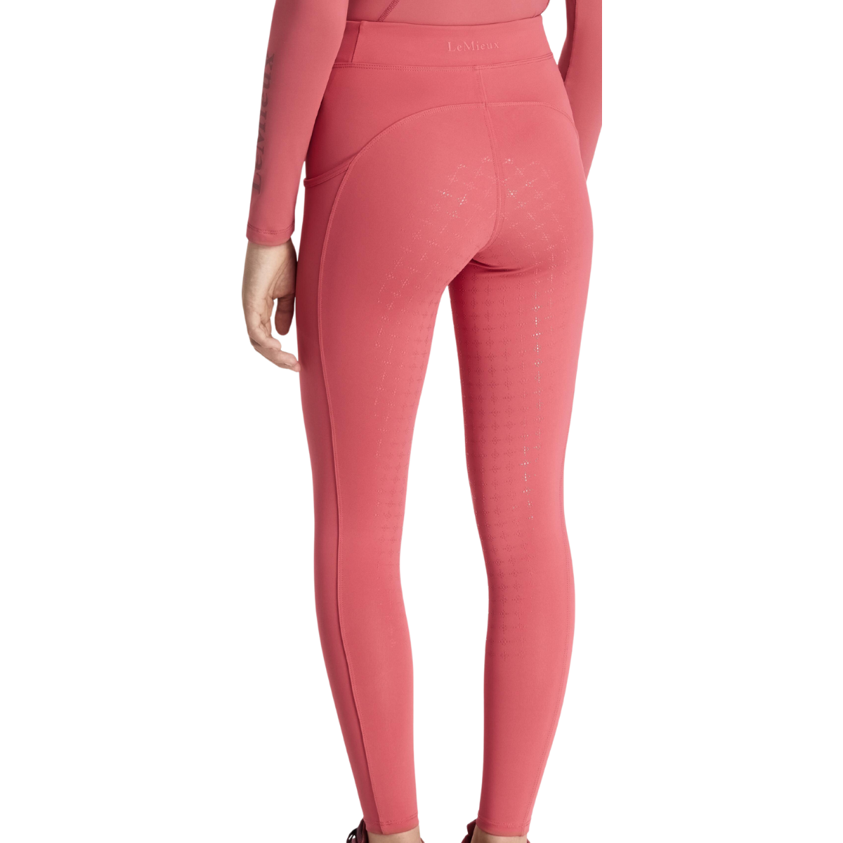 LeMieux Young Rider 'Orla' Pull On Tights in Cranberry