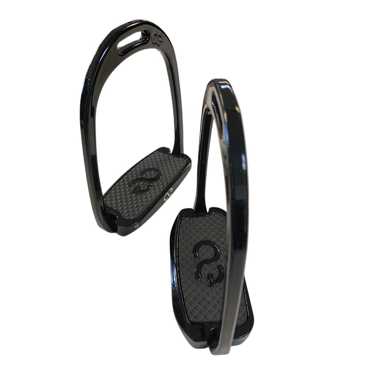 American Equus "Sport" English Rubber Stirrups  in Black