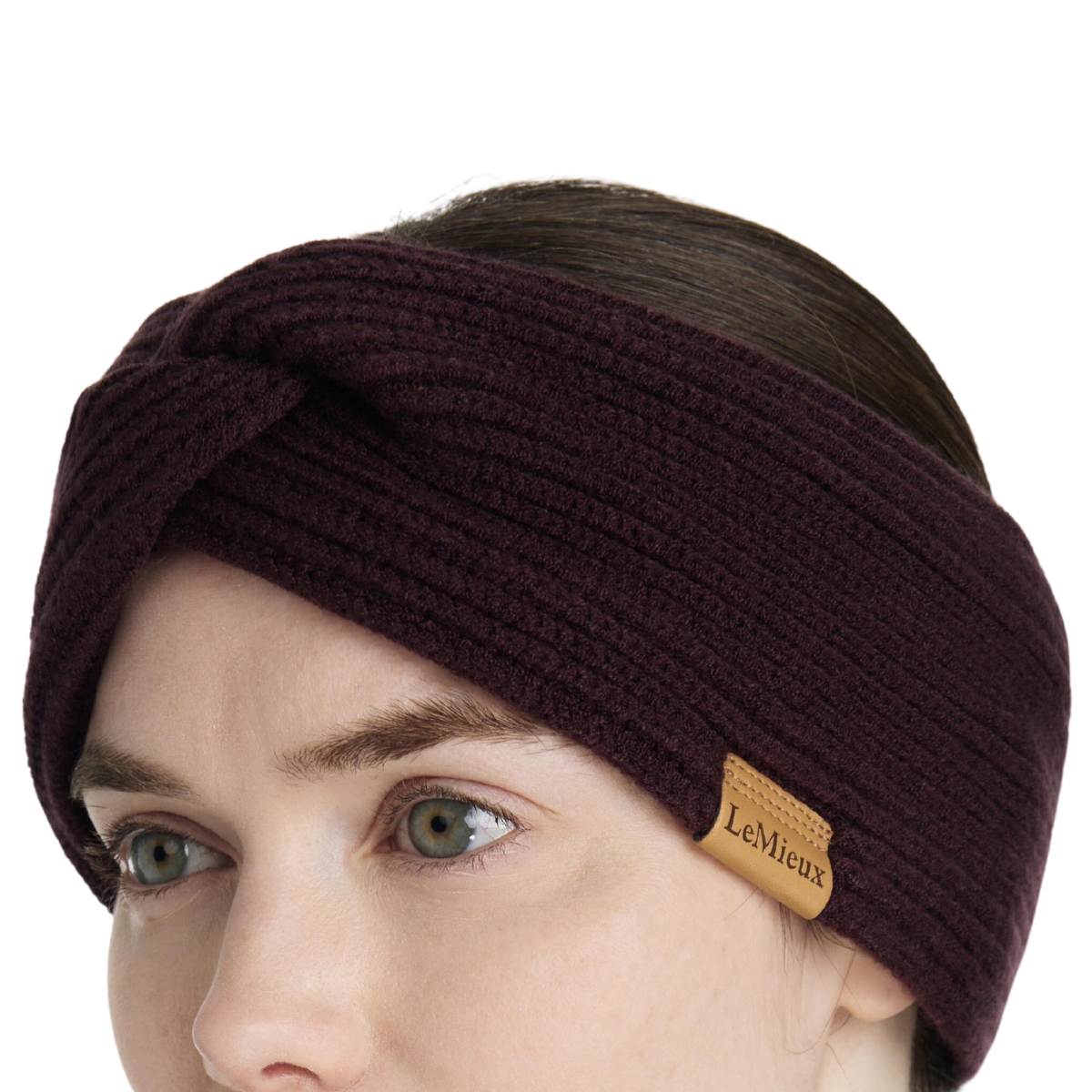 LeMieux 'Clara' Rib Knot Headband in Damson