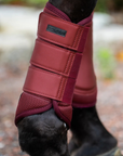 Equestrian Stockholm Mesh Brushing Boots in Bordeaux