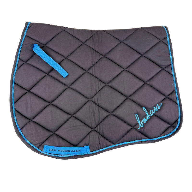 Mare Modern Goods Saddle Pad in Grey/Blue