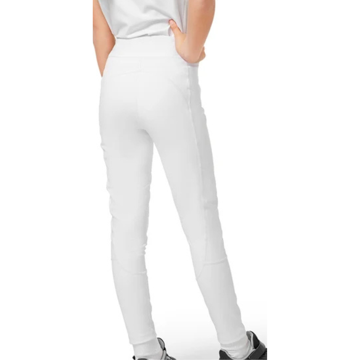 Equestrian Stockholm Young Rider Movement Riding Tights in White