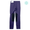 Back of Kerrits Fleece Performance Riding Tights in Grape Houndstooth
