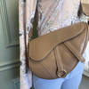 Saddle Shoulder Handbag in Brown
