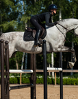 Equestrian Stockholm Jump Saddle Pad in All Black Glimmer