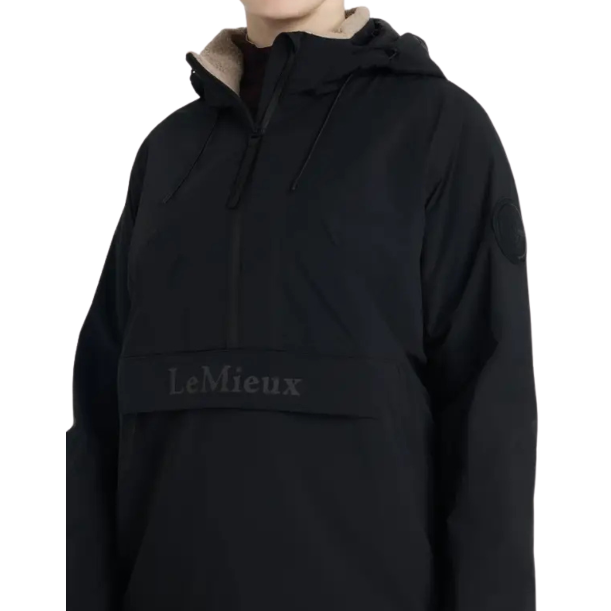 LeMieux 'Phoebe' Half-Zip Waterproof Jacket in Black 