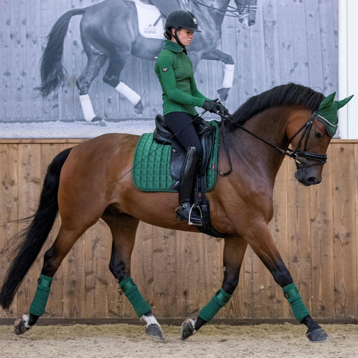 LeMieux Loire Classic Dressage Pad in Hunter Green