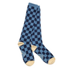 Huntsmen &amp; Hounds 'Check This' Tall Socks in Navy/Denim