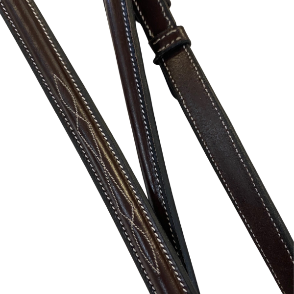 Camelot Gold Fancy Raised Standing Martingale in Australian Nut
