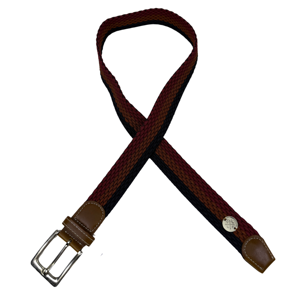 Hunt Club 'The Derby Belt' in Red/Brown/Navy 
