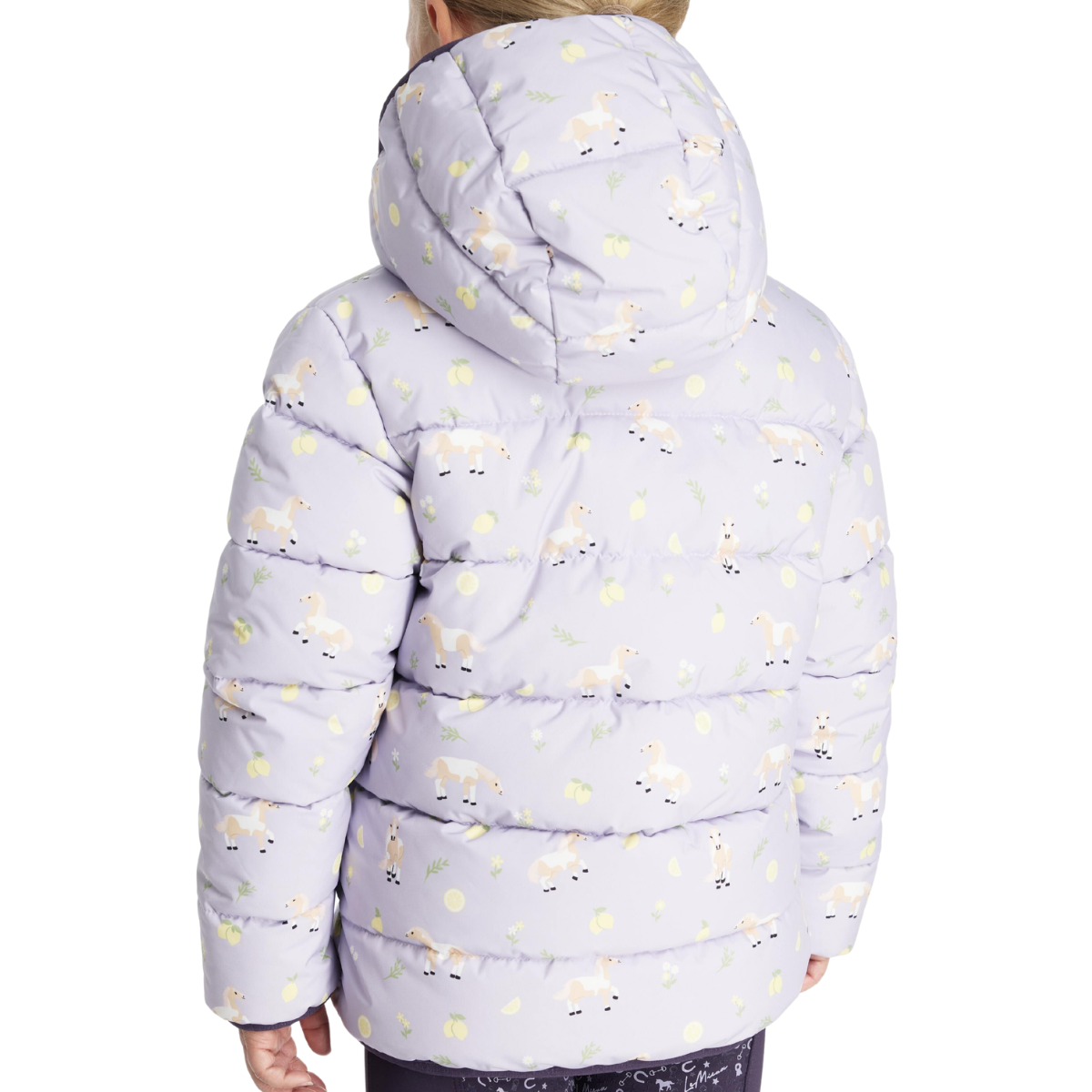 LeMieux Mini Printed 'Lilo' Puffer Jacket in Lilac