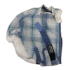 Schneiders Dura-Mesh Original Fly Mask W/O Ears in Blue Plaid